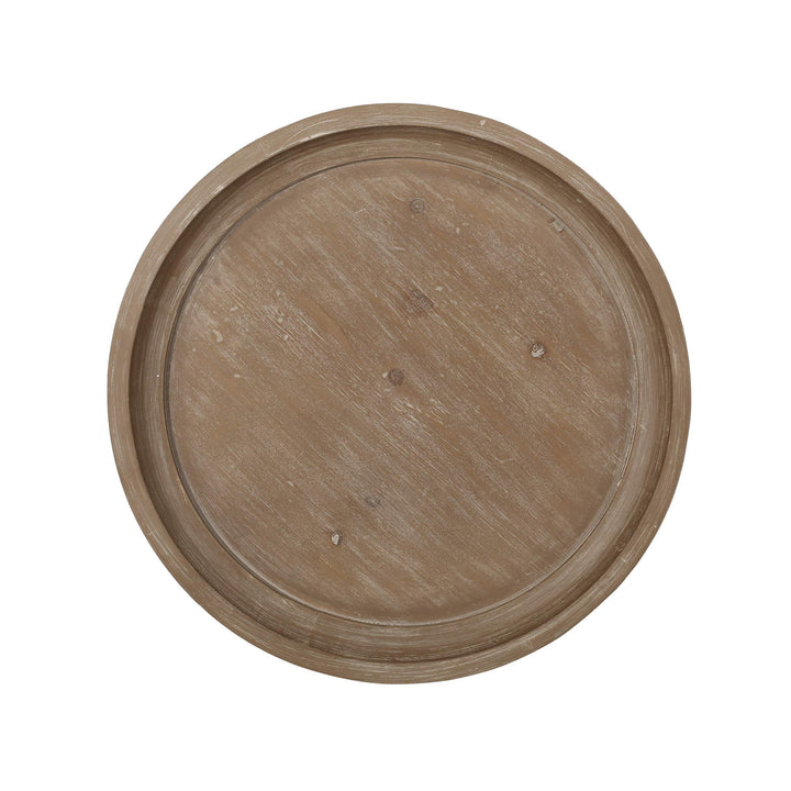 Christopher Knight Home Estelle French Country Accent Table with Round Top Natural - Diamond Home USA