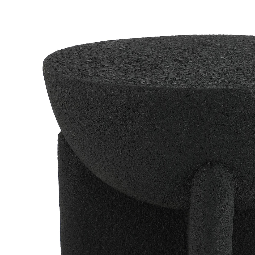 Sage 16.25" Minimalist Modern Drum Accent Table , by JONATHAN Y