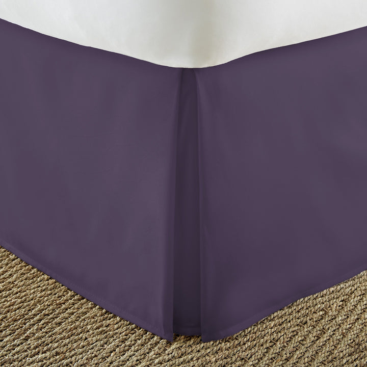 Solid Color Pattern 14-inch Drop Bed Skirt Size Elegant Luxurious