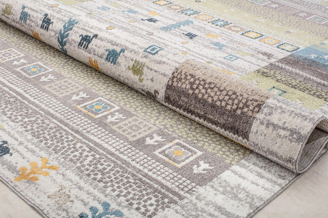 Rugs America Jaelyn JD55A Pine Bayou Tribal Bohemian Gray Area Rug 8'0"X10'0" - Diamond Home USA