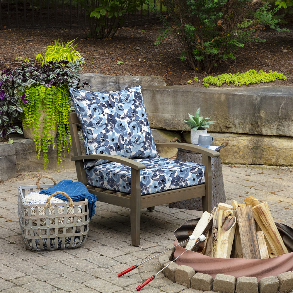 Arden lections Outdoor Deep at t 24 x 24 Rain-Proof Fade Resistant Deep - Diamond Home USA