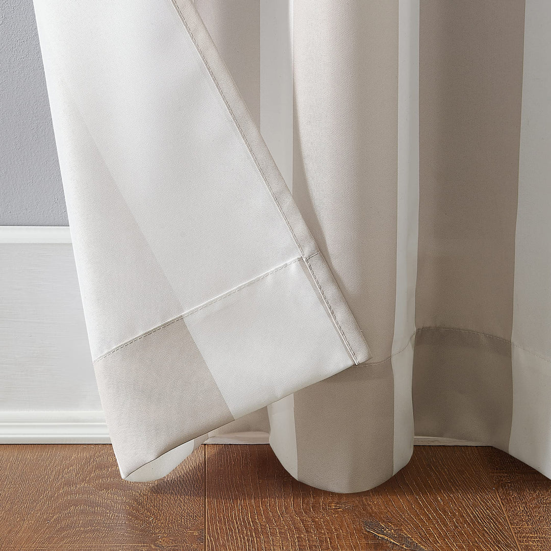Sun Zero Valencia Cabana Stripe Indoor/ Outdoor Curtain Panel