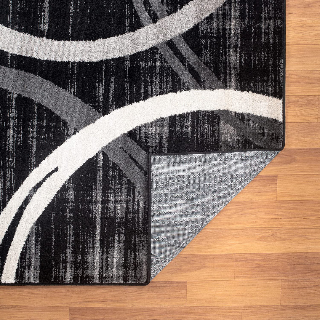 Rugshop Contemporary Abstract Circles Design Area Rug