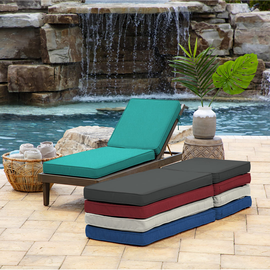 Arden Selections ProFoam Essentials Outdoor Chaise Lounge Cushion 72 x 21 Classic