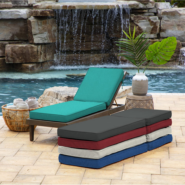 Arden Selections ProFoam Essentials Outdoor Chaise Lounge Cushion 72 x 21 Classic