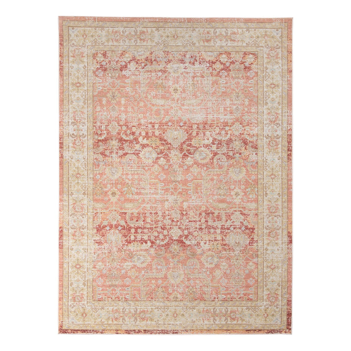 Magi Aurelia Sina Bordered Area Rug Blue 5'1" x 7'6" 5' x 8' Indoor Living - Diamond Home USA