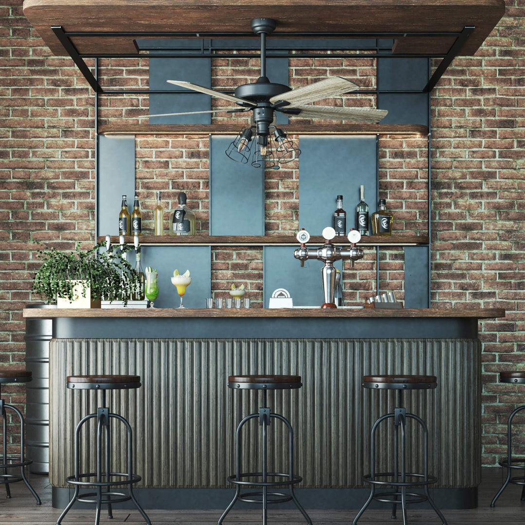 Prominence Home Inland Seas 52 Inch Industrial Style LED Ceiling Fan with - Diamond Home USA