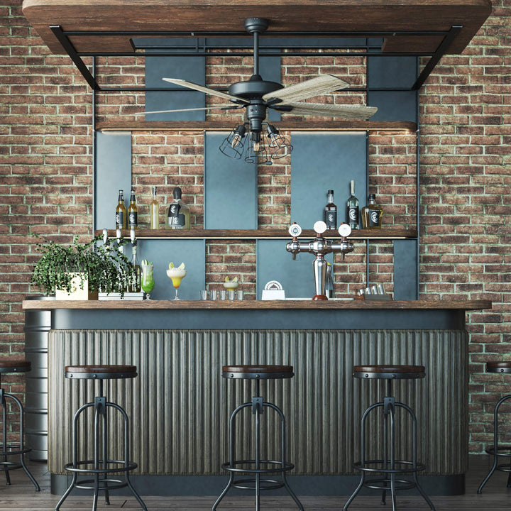 Prominence Home Inland Seas 52 Inch Industrial Style LED Ceiling Fan with - Diamond Home USA