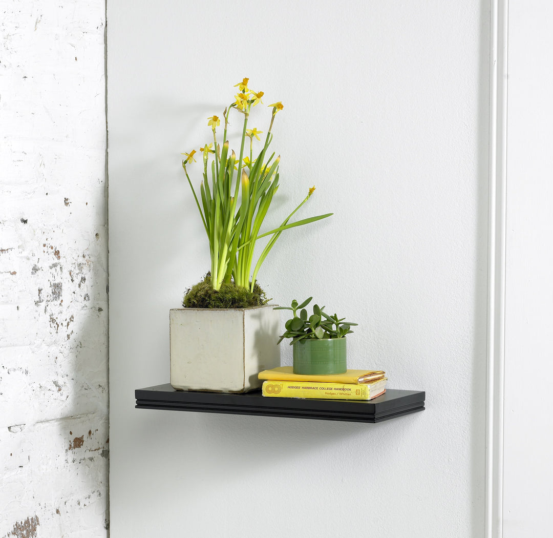 InPlace Shelving 0191409 Warwick Floating Wall Mountable Shelf with Invisible - Diamond Home USA