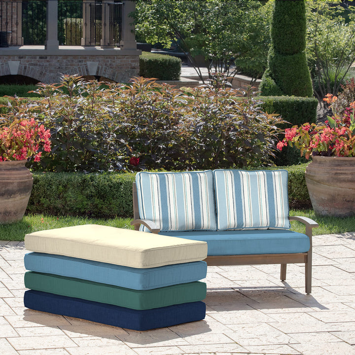 Arden Selections Outdoor Loveseat Cushion Set 46 x 26 French Stripe