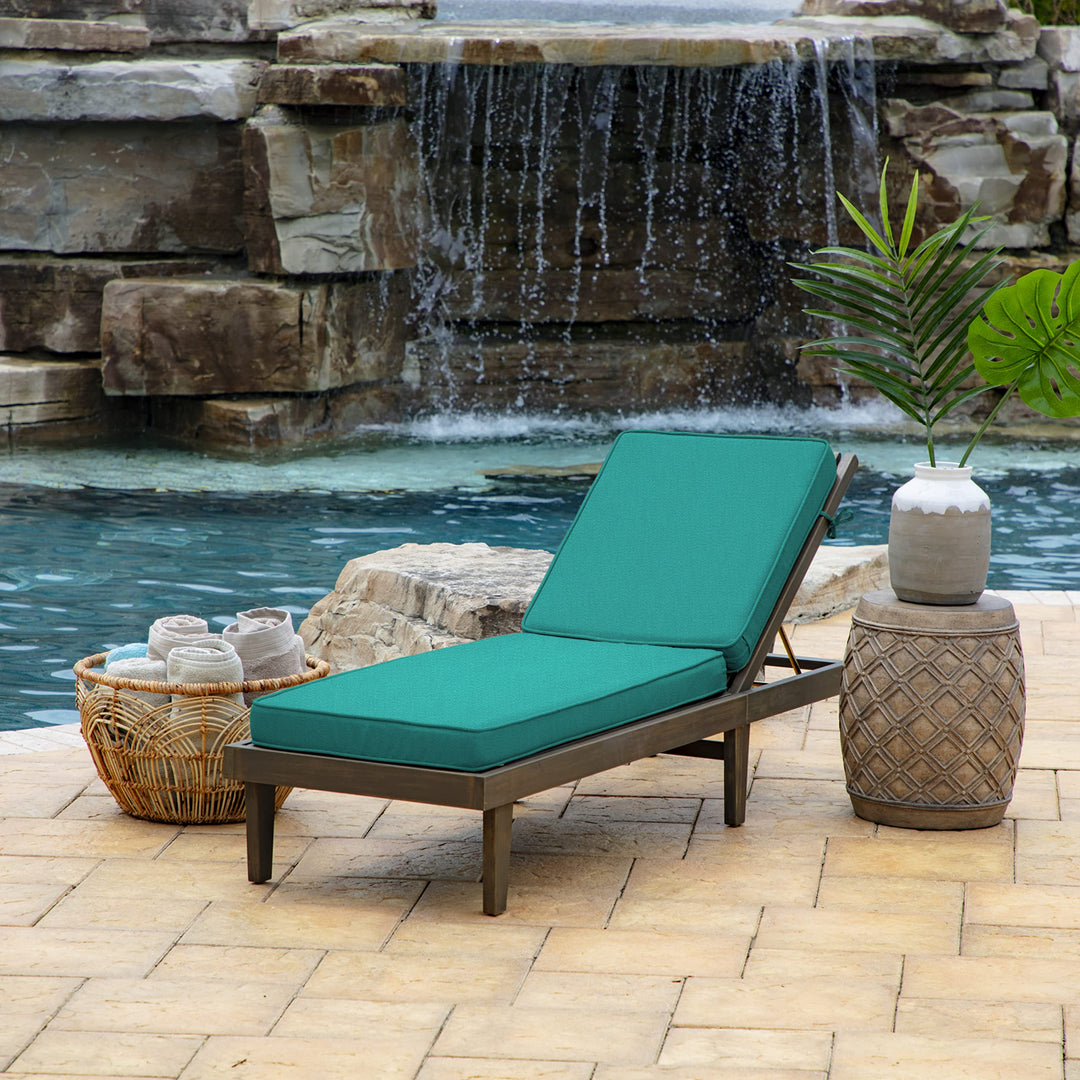 Arden Selections ProFoam Essentials Outdoor Chaise Lounge Cushion 72 x 21 Classic