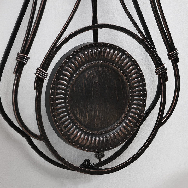 FirsTime & Co. Harwick Pendulum Wall Clock American Crafted Black 9.1 x .36 x - Diamond Home USA