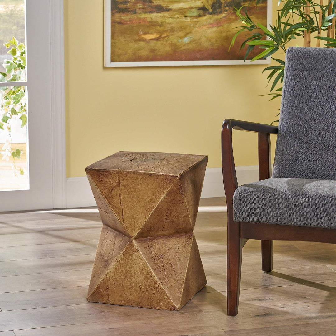 Christopher Knight Home Lux Outdoor Lightweight Concrete Accent Table