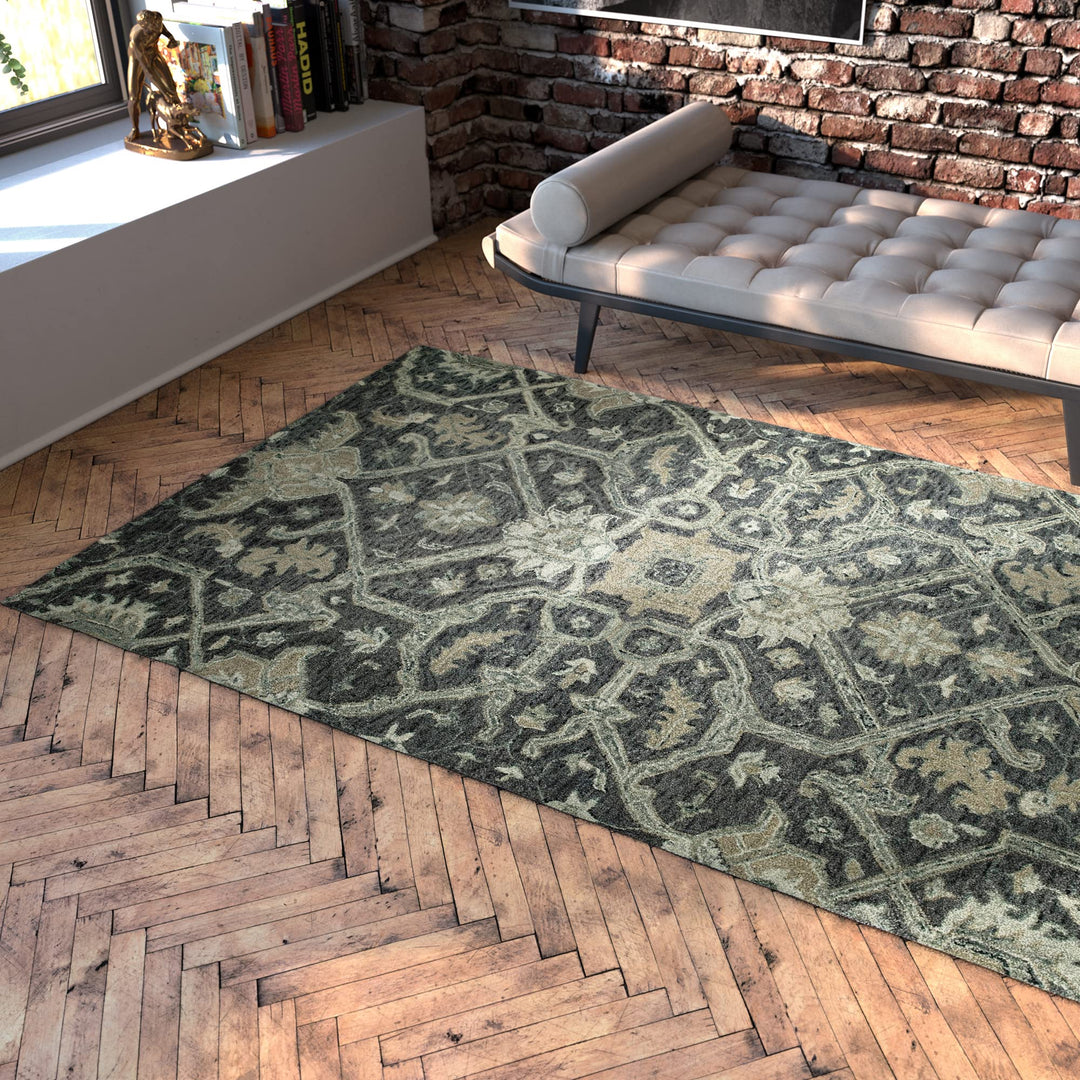 Kaleen Rugs 2' x 3' Graphite - Diamond Home USA