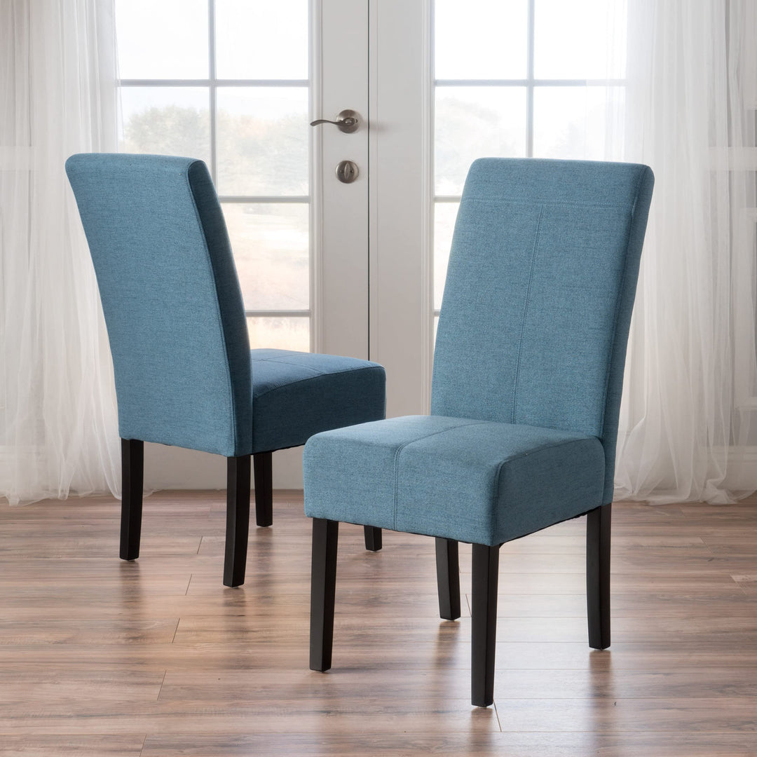 Christopher Knight Home Pertica Fabric Dining Chairs 2-Pcs Set Blue - Diamond Home USA