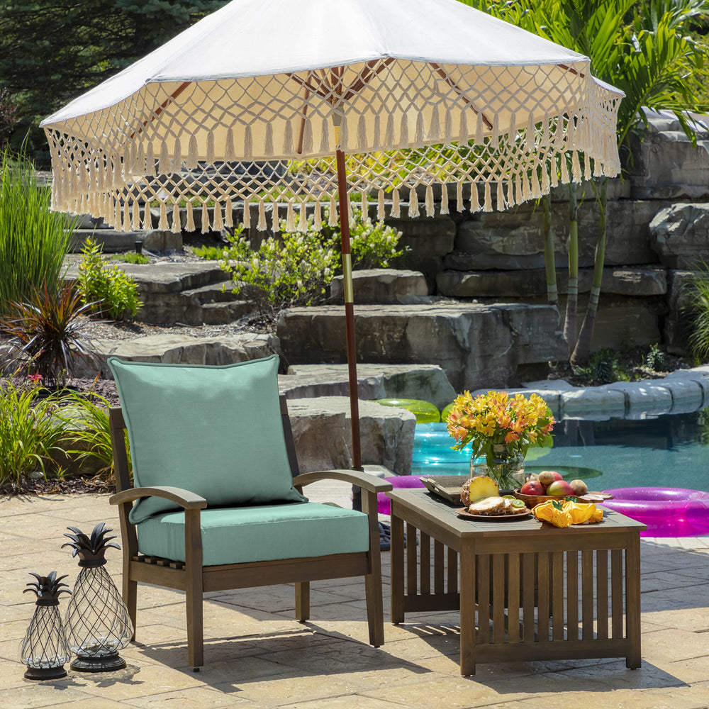 Arden lections Outdoor Deep at t 24 x 24 Rain-Proof Fade Resistant Deep - Diamond Home USA