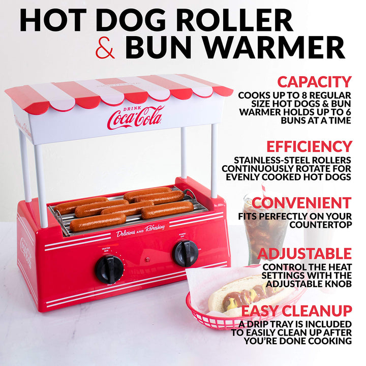 Nostalgia HDR8CK Coca-Cola Warmer Regular Sized or 4 Foot Long Capacity