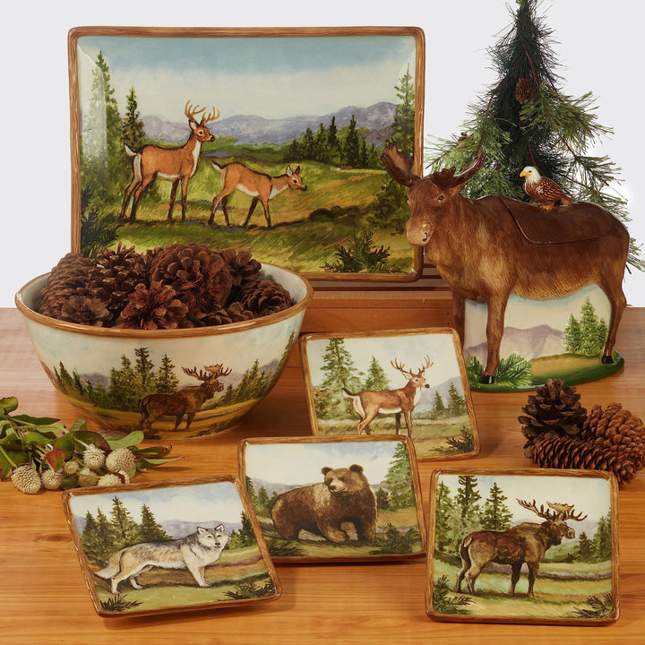 Certified International Mountain Summit Rectangular Platter 16" x 12" - Diamond Home USA