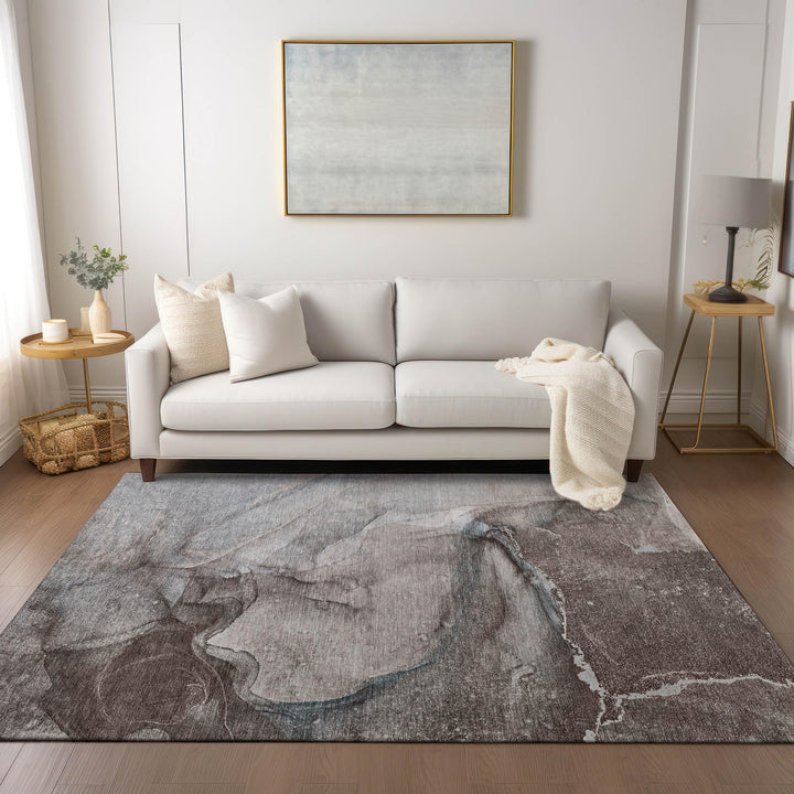 Addison Rugs Chantille ACN524 Brown 10' x 14 Indoor Outdoor Area Rug Stain - Diamond Home USA