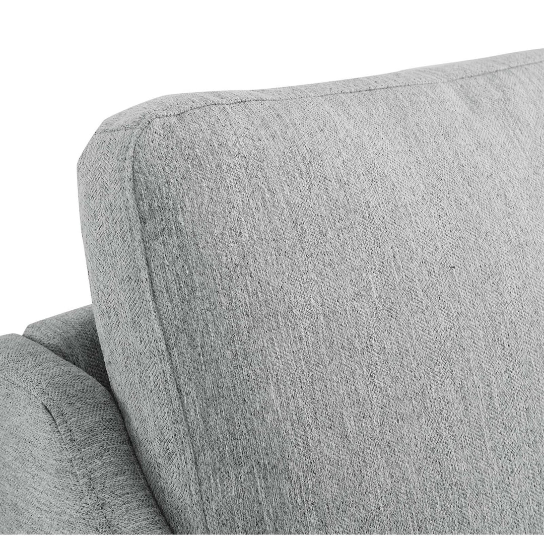 Modway Corland Upholstered Fabric and Metal Armchair in Light Gray - Diamond Home USA