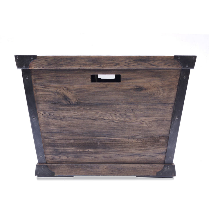 Christopher Knight Home Delaney Outdoor Square Firepit - 40 000 BTU 32" Brown - Diamond Home USA