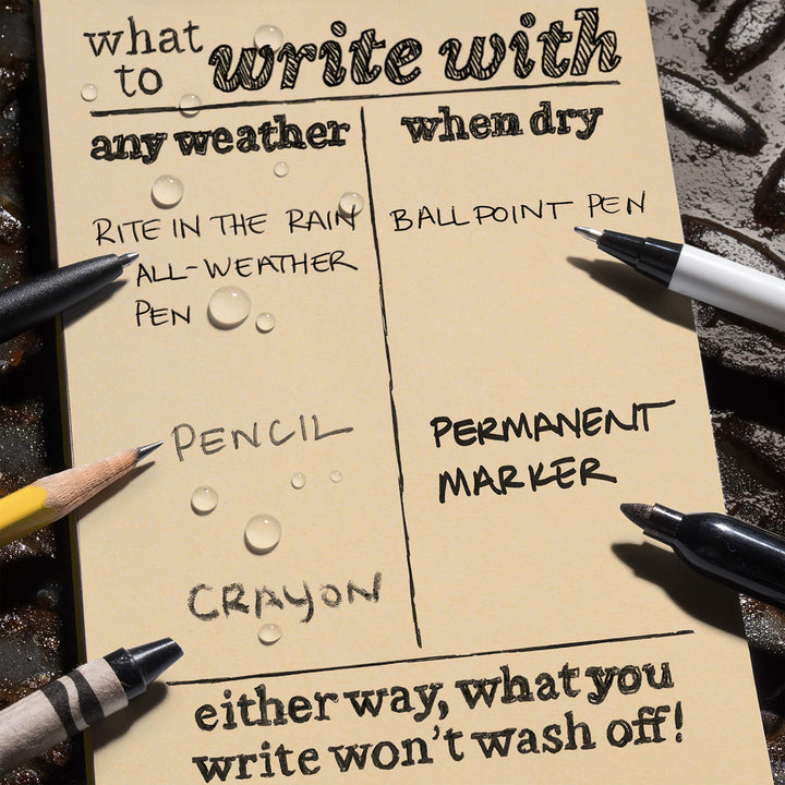 Rite in the Rain All-Weather Complete Field Planner Kit 4 5/8" x 7 " Tan - Diamond Home USA