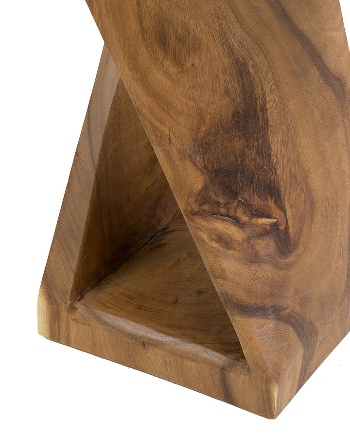 East At Main Cason Side Table Tan 24" - Natural - Diamond Home USA
