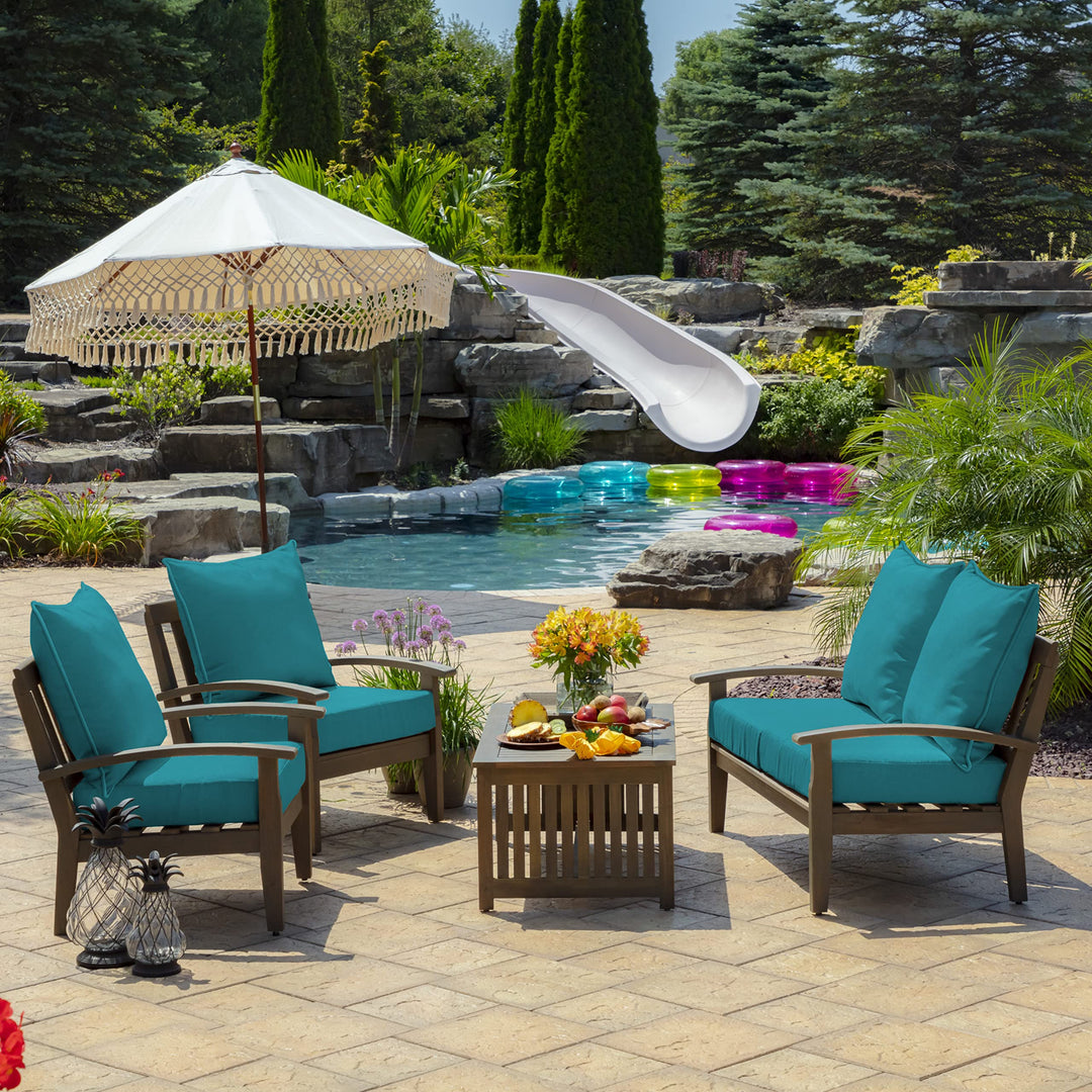 Arden Selections 24-inch Outdoor Deep Seat Cushion Set