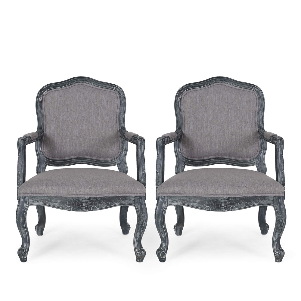 Christopher Knight Home Andrea Dining Chair Sets Grey Set of 2 - Grey