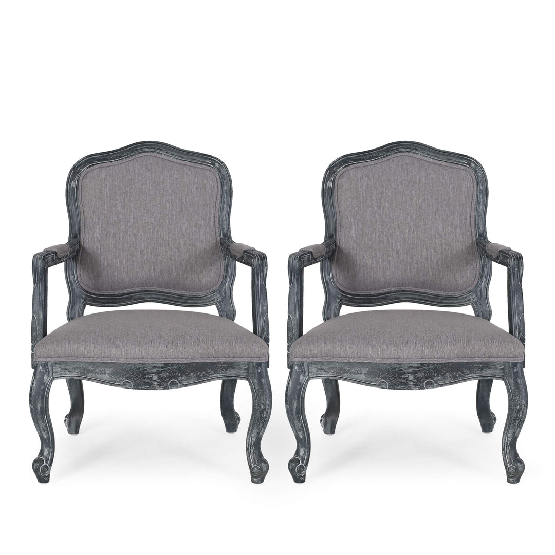 Christopher Knight Home Andrea Dining Chair Sets Grey Set of 2 - Grey