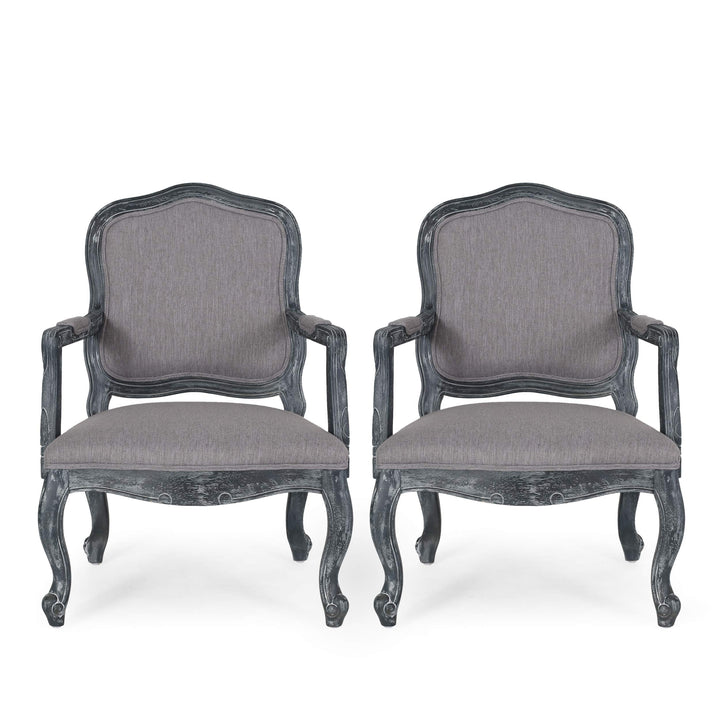 Christopher Knight Home Andrea Dining Chair Sets Grey Set of 2 - Grey
