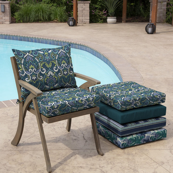 Arden Selections Outdoor Dining Chair Cushion 21 x 21 Rain-Proof Fade - Diamond Home USA