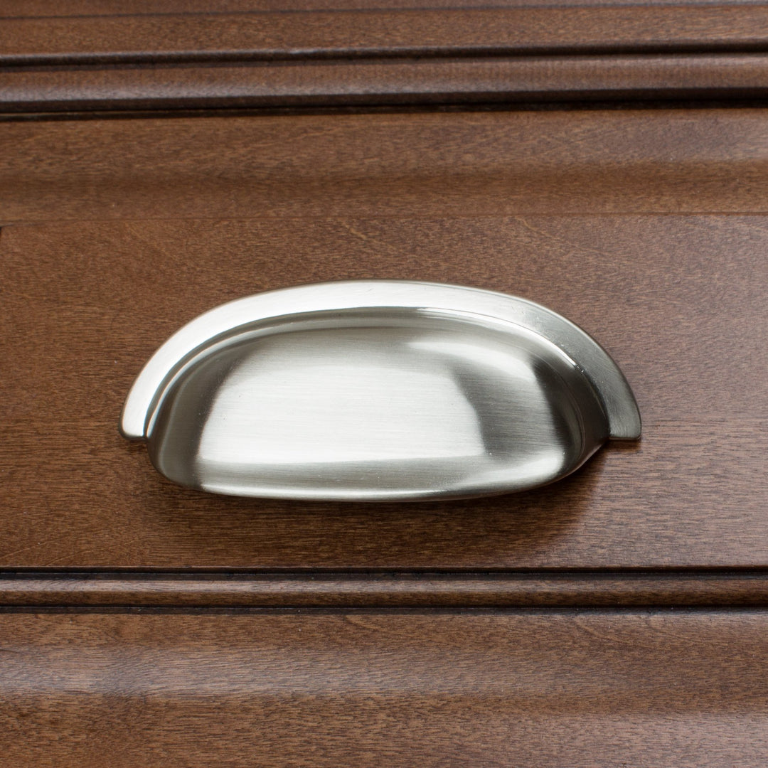 GlideRite Hardware 4081-SN-10 Classic Bin Cabinet Hardware Pull Small Satin - Diamond Home USA
