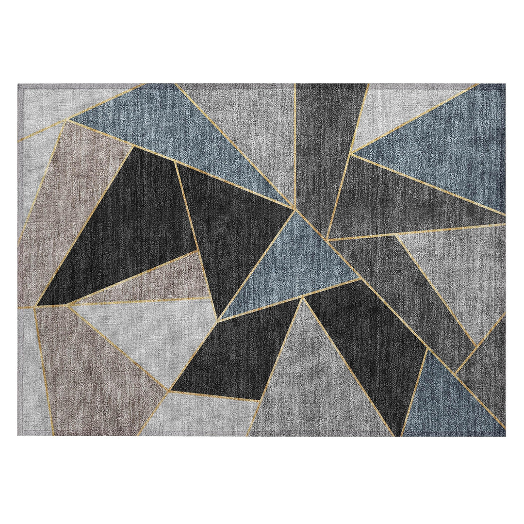 Addison Rugs Chantille ACN636 Blue 1'8" x 2'6" Indoor Outdoor Area Rug Easy Blue - 1'8" x 2'6"