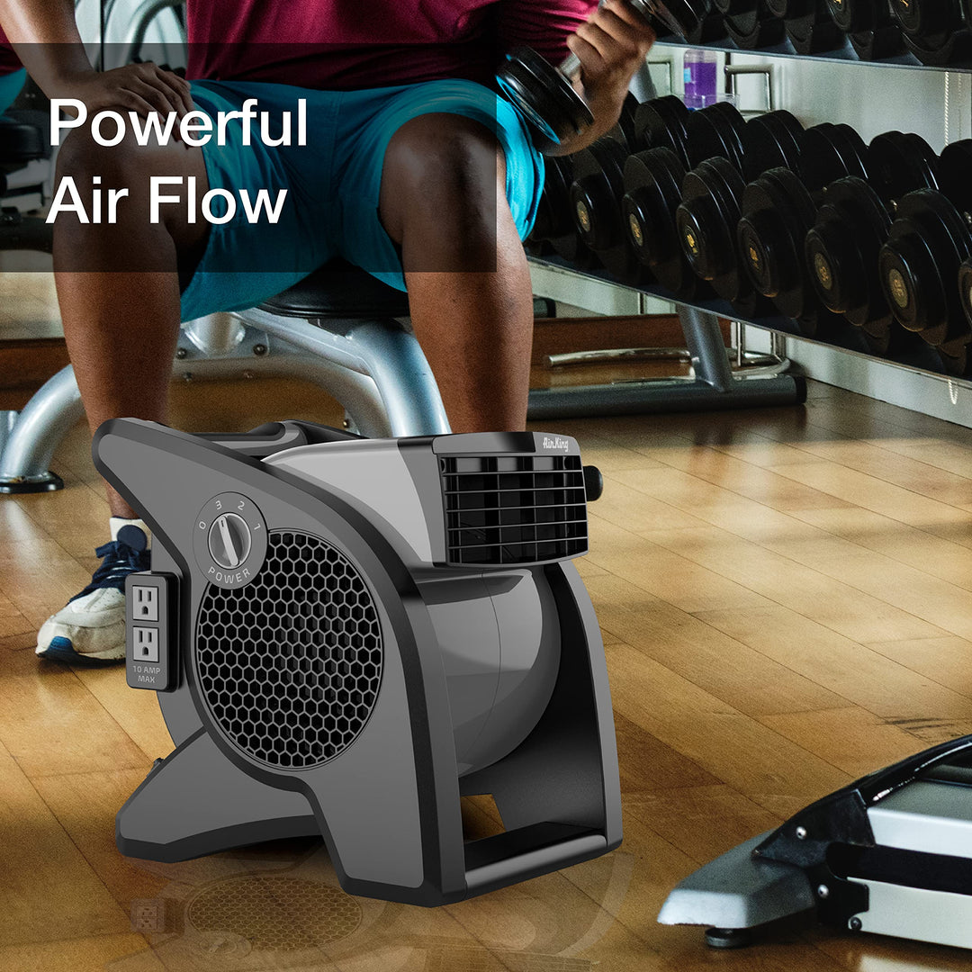Air King 9555 3-Speed Commercial Grade Pivoting Blower 1/13-Horsepower Gray - Diamond Home USA