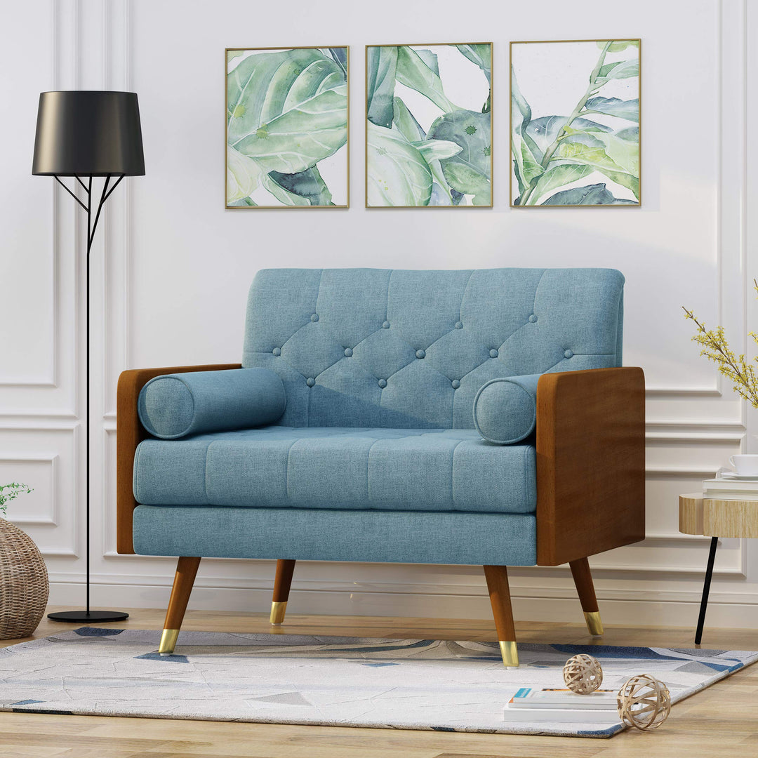 Christopher Knight Home Greta Mid Century Modern Fabric Club Chair Dark