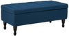 Christopher Knight Home Chantelle Fabric Storage Ottoman Navy Blue