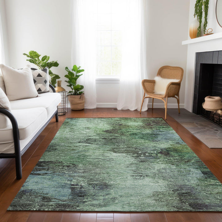 Addison Rugs Chantille ACN592 Green 9' x 12' Indoor Outdoor Area Rug Easy - Diamond Home USA