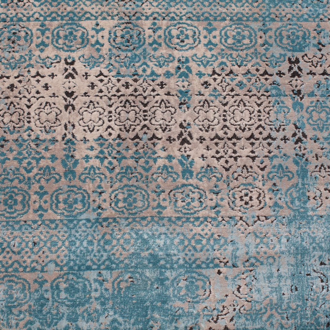 Nourison Karma Vintage Damask Latte 3'9" x 5'9" Area-Rug Easywashing Non - Diamond Home USA