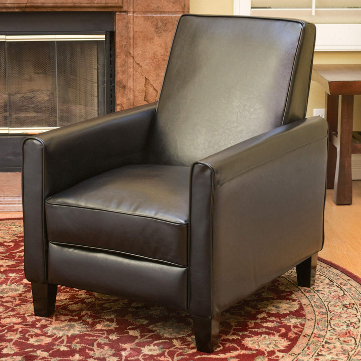GDStudio Lucas Space-Saving Leather Recliner|Perfect for Home or Office|Ideal - Diamond Home USA