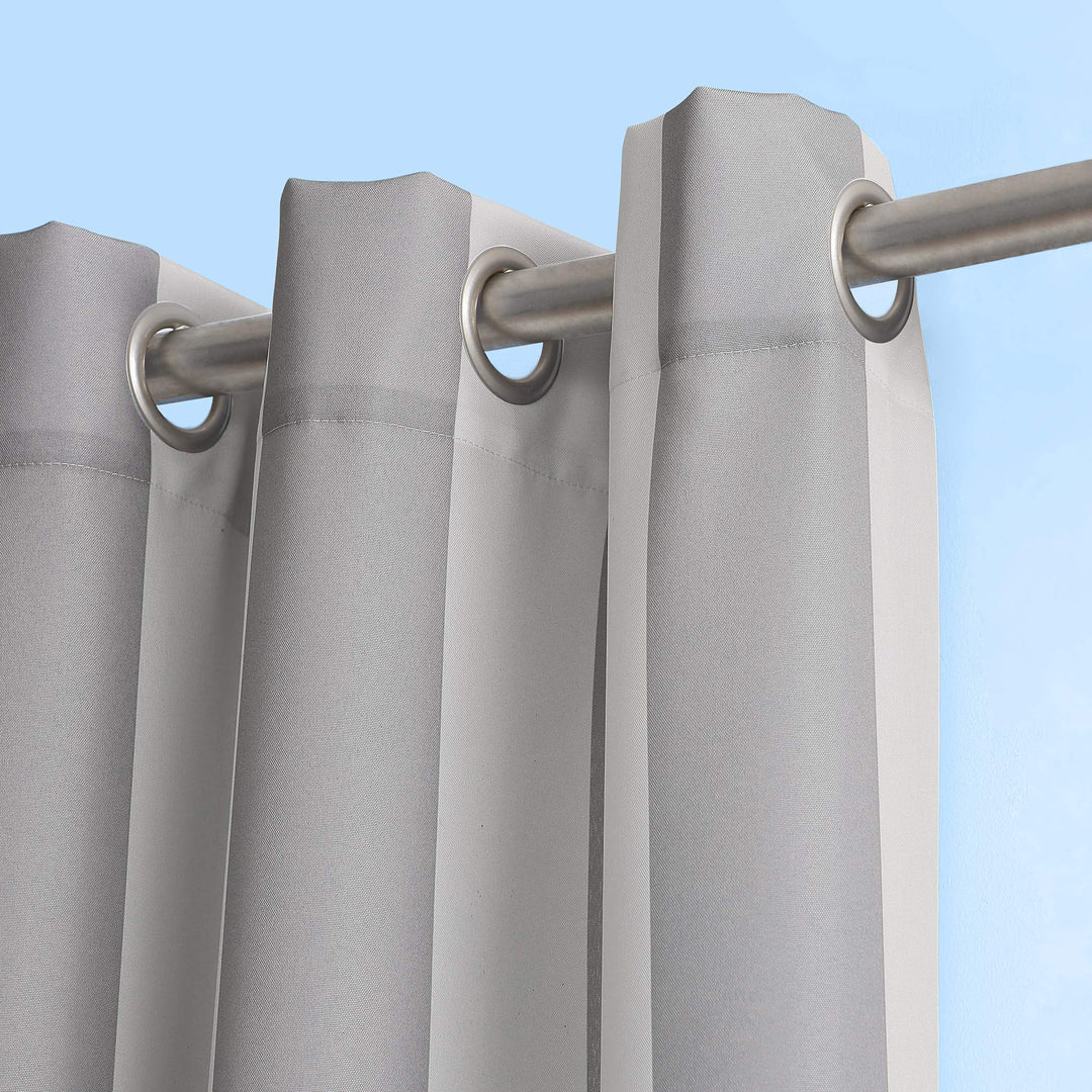 Sun Zero Valencia Cabana Stripe Indoor/ Outdoor Curtain Panel