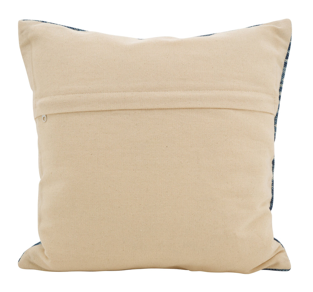 SARO LIFESTYLE Moravia Collection Distressed Bohemian Throw Pillow 18" Indigo - Diamond Home USA