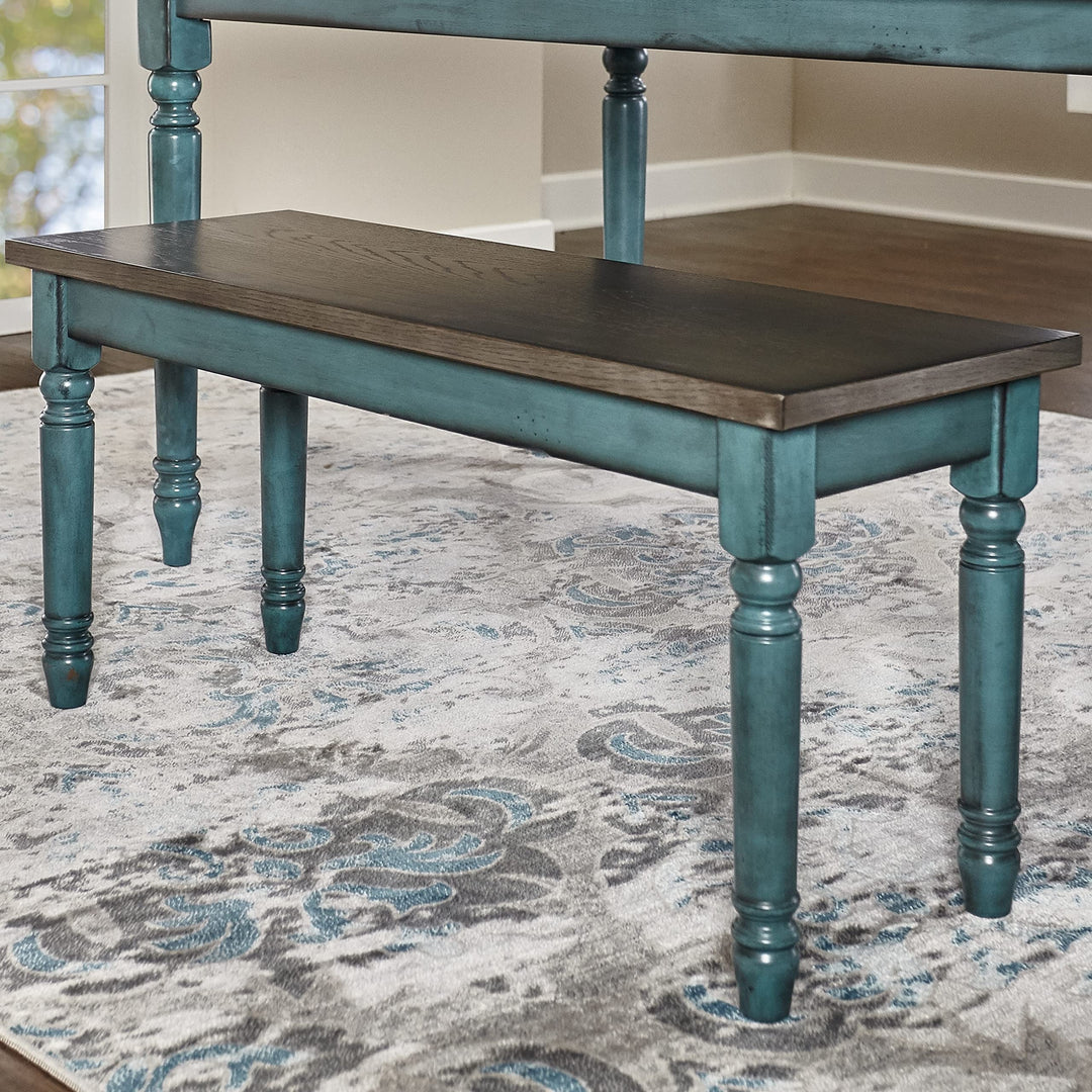 Powell Willow Modern Farmhouse Wood Bench Brown Painted - Diamond Home USA