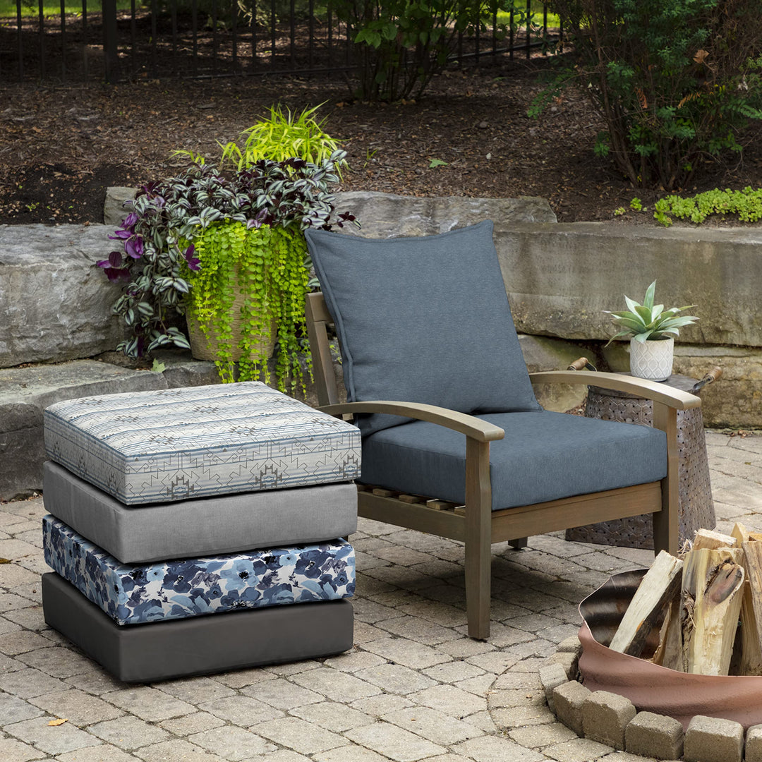 Arden Selections Performance Outdoor Deep Seating Cushion Set 24 x 24 Denim - Diamond Home USA