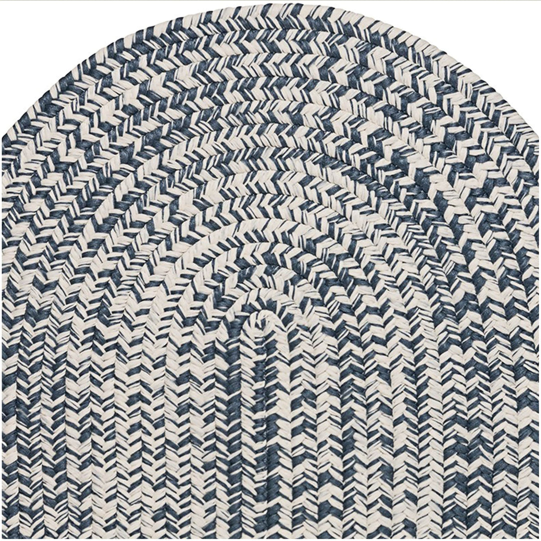 Colonial Mills Boatside Indoor/Outdoor Reversible Braided Area Rug Black Isle 6' - Diamond Home USA