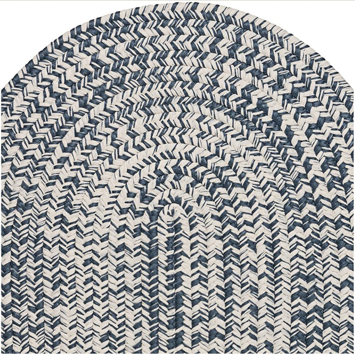 Colonial Mills Boatside Indoor/Outdoor Reversible Braided Area Rug Black Isle 6' - Diamond Home USA