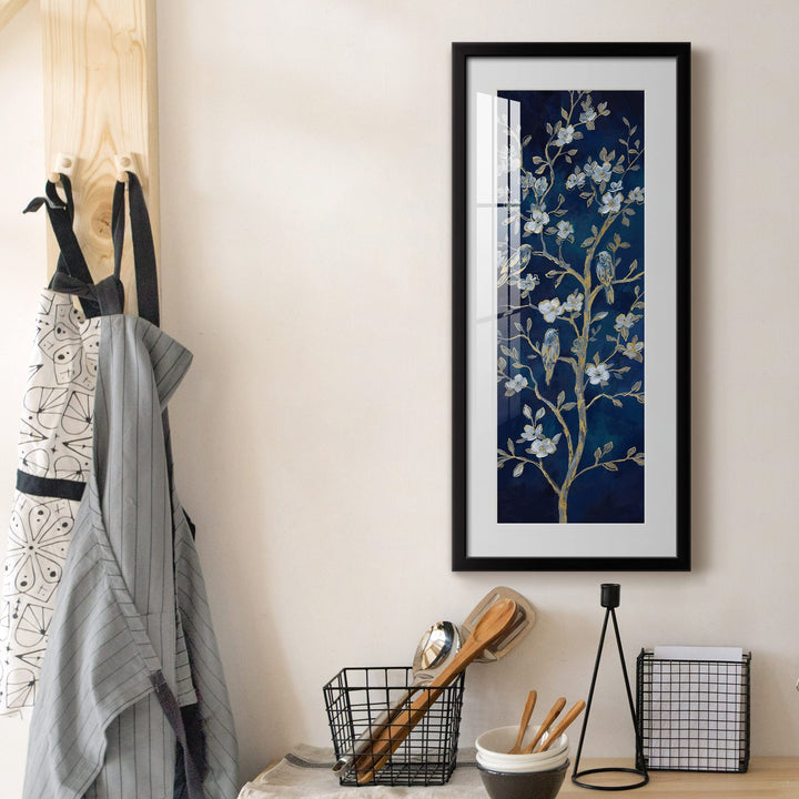 Indigo Spring Gallery Framed Print Mid-Century Modern Contemporary Rectangle - Diamond Home USA