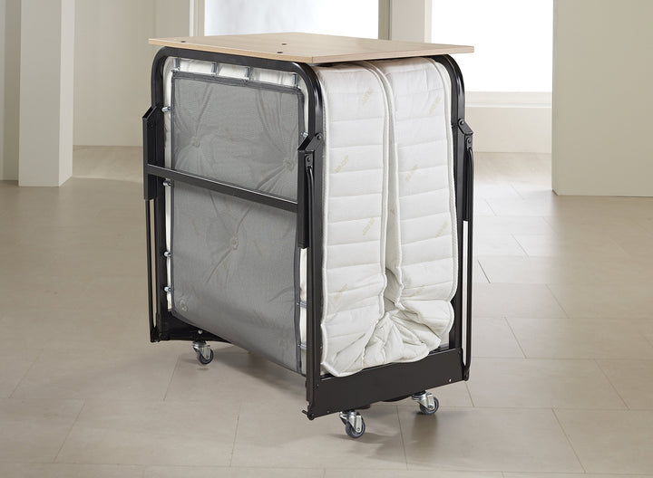 JAY-E Hospitality Folding ed with Deep Spring Mattress and Headboard Regular - Diamond Home USA