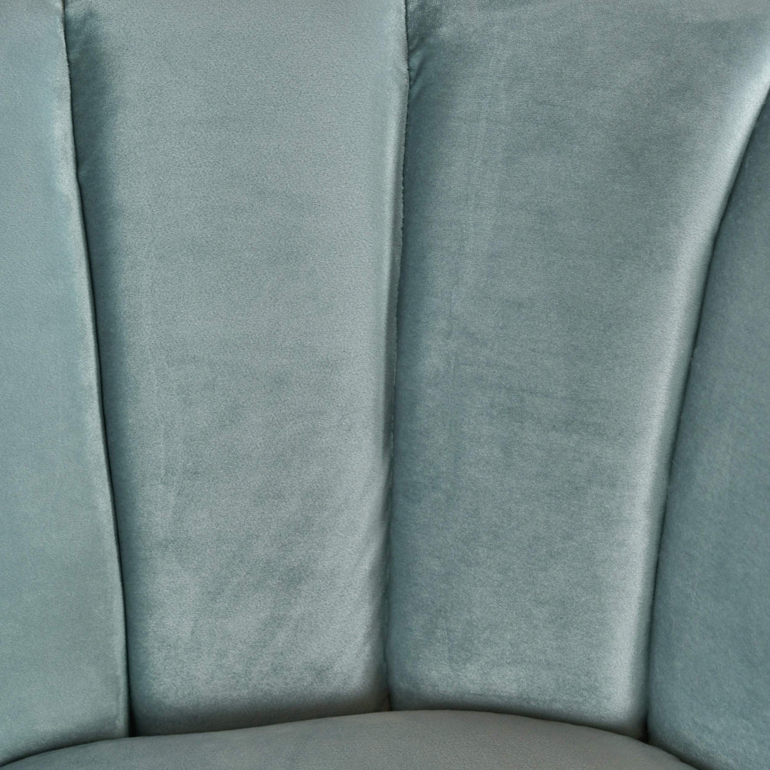 Christopher Knight Home Amaia Modern Velvet Club Chair Seafoam Blue / Walnut - Diamond Home USA