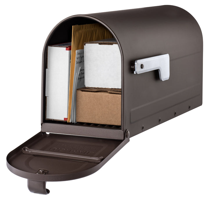 Architectural Mailboxes 7600RZ-10 7600RZ-11 MB1 Post Mount Mailbox with Silver - Diamond Home USA